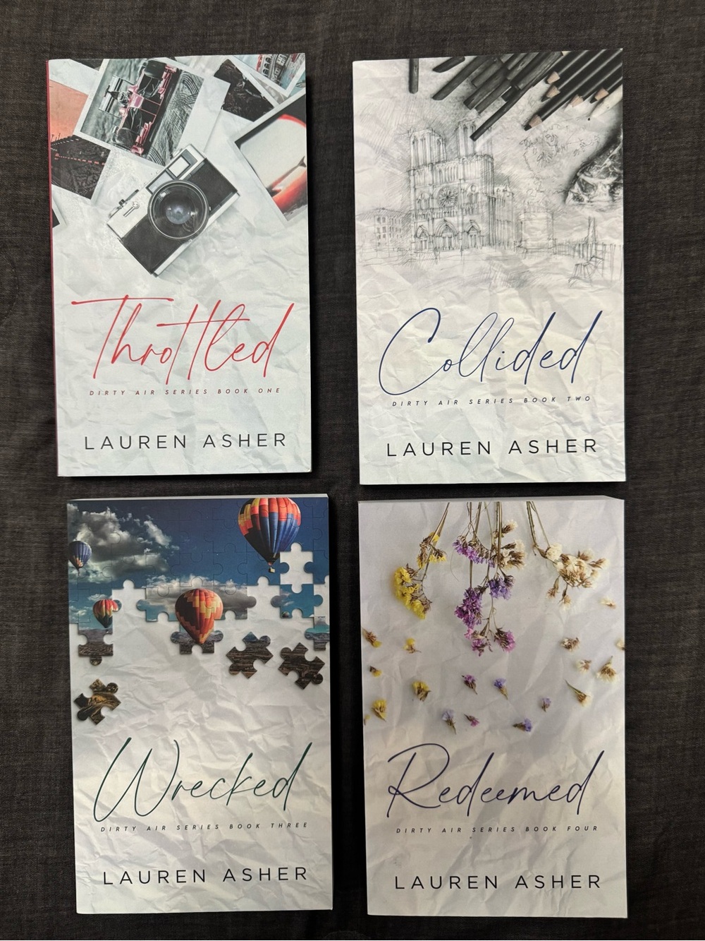 'Dirty Air' Book Set - White/Cream Cover Collection